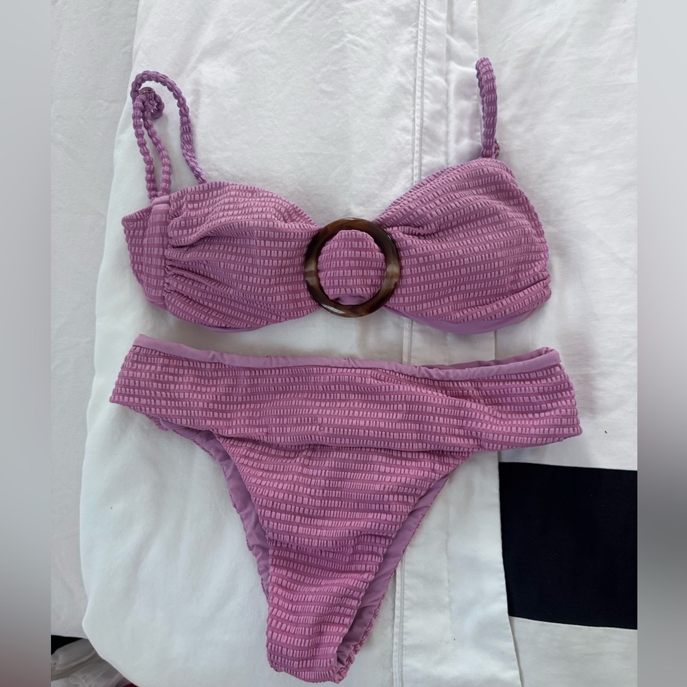 Farm Rio Pink Texture Bikini Set